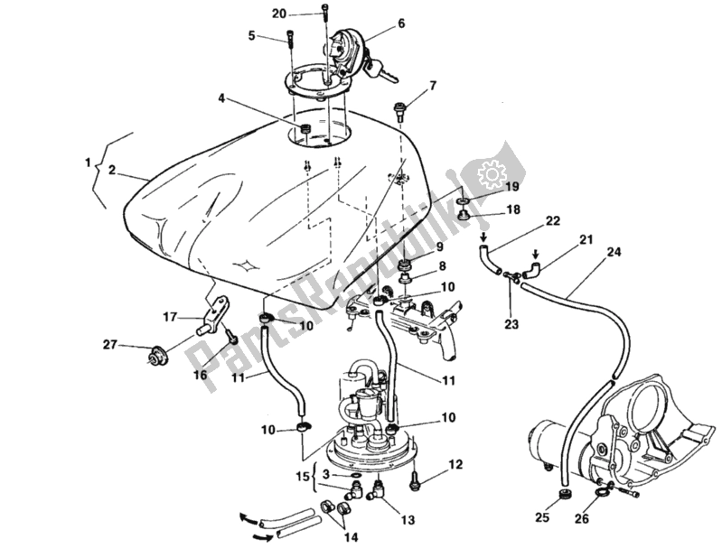 Todas las partes para Depósito De Combustible de Ducati Superbike 748 SPS 1998